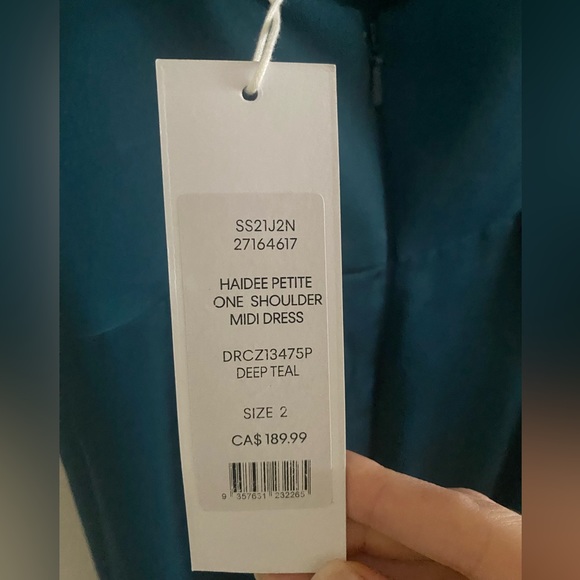 Haidee Petite One Shoulder Midi Dress - Picture 6 of 9